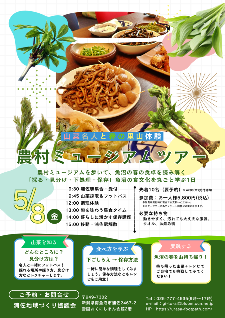 春の山菜ツアー